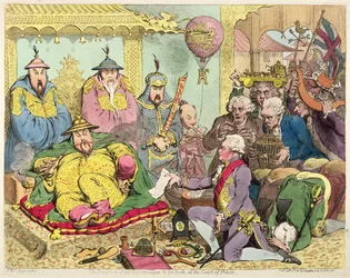 Ontvangst van de Diplomaat en zijn Gevolg aan het Hof van Peking, c.1793